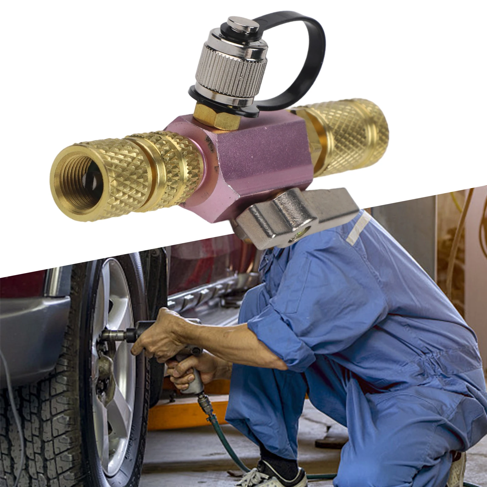 

1 шт. автомобильный R410A вакуумный инструмент для удаления сердечника клапана 5/16 дюйма внутренняя раструб X 1/4 дюйма мужские раструбные инструменты для демонтажа автомобиля