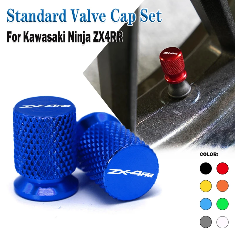 Motorcycle Accessories CNC Aluminum Tire Valve Air Port Stem Cover Cap For Kawasaki Ninja ZX4RR ZX 4RR Ninja ZX 4R ZX4R