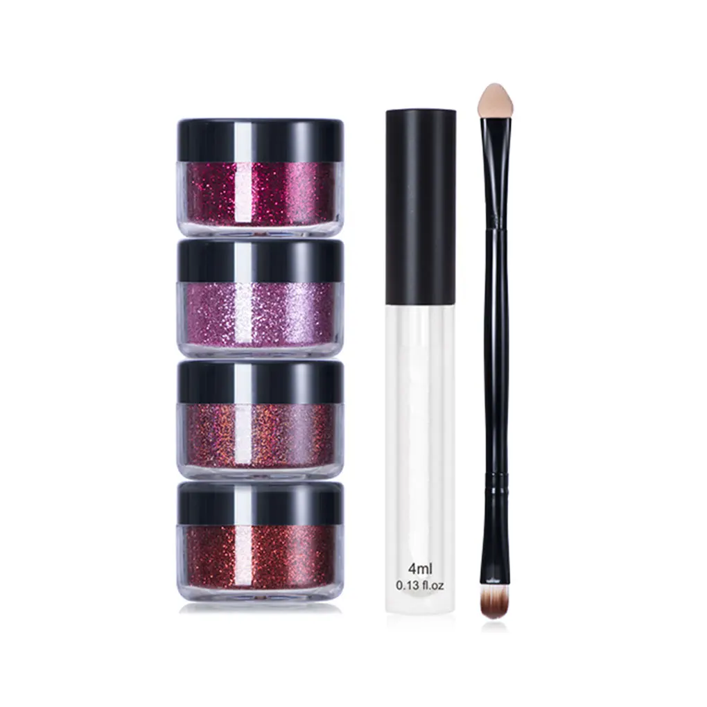 Glitter Lip Kit with Primer Convenient Cosmetics Beauty Accessory Makeup Tools for Household Vacation Shopping