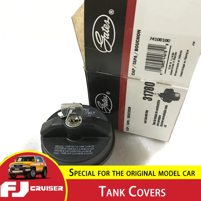 

For Toyota FJ Cruiser Tank Covers Stainless Steel Fuel Tank Cap FJ Cruiser With Lock Anti-Theft Fuel Tank Inner Cover Accessorie