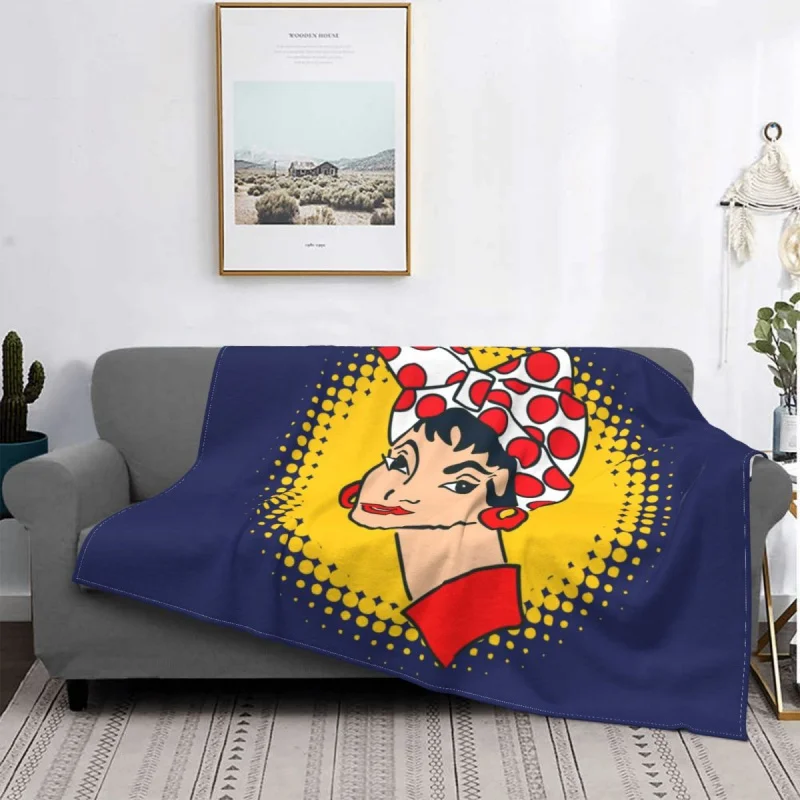 Venezuela Arepa I Eat Arepas Traditional Food 7 Stars Throw Blanket Soft Flannel Sprint VZLA Blanket for Sofa Office Bedroom