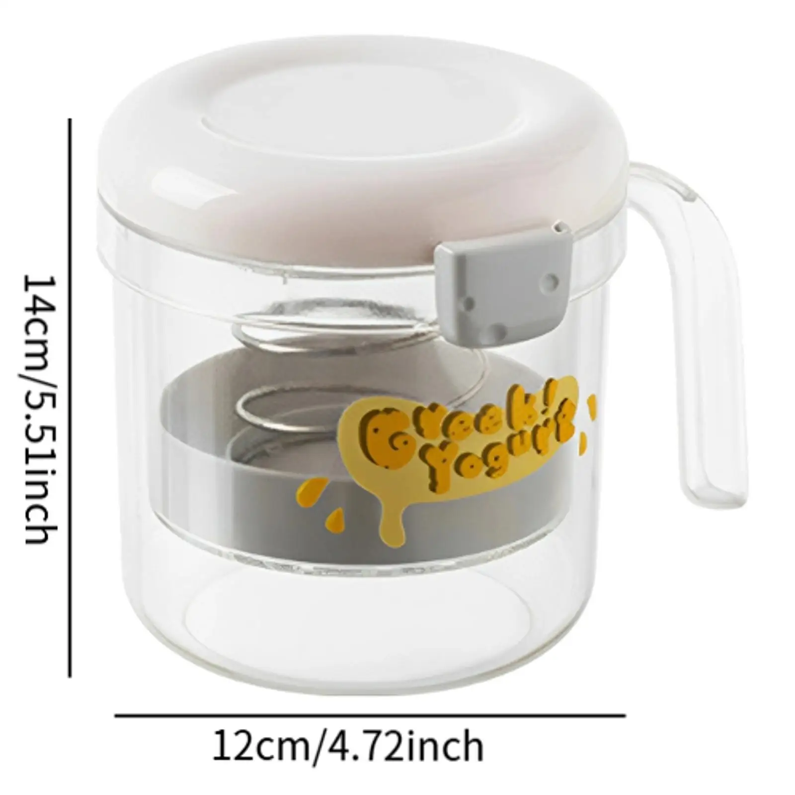 Ситечко для йогурта, многоразовое с 3-мя сетками, домашний кухонный гаджет, инструмент из нержавеющей стали, пружинный домашний инструмент с крышкой, йогуртница