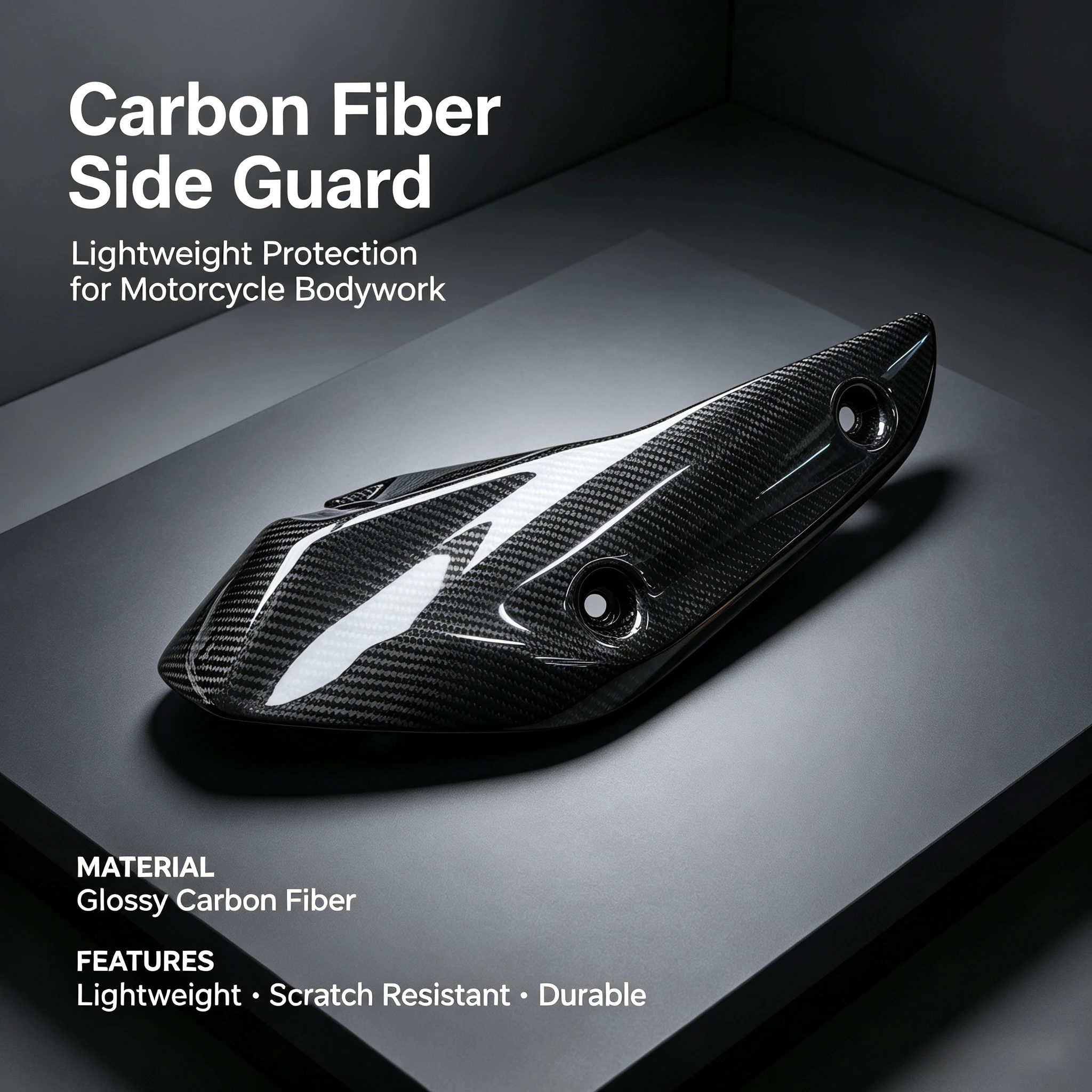 Carbon Fiber Motorcycle Tail Exhausts Protection Cover for YAMAHA TMAX 530 560 2017-2026