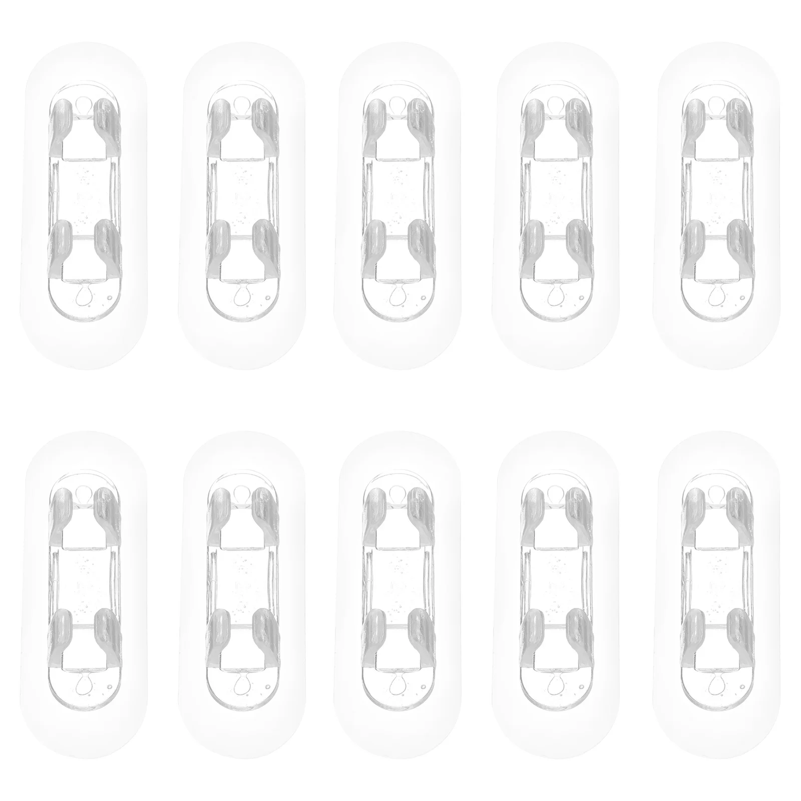 

10Pcs Cable Organizer Cord Holder Transparent Adhesive Acrylic Wire Holder for Desk Office Home Wire Management Cable Accessory