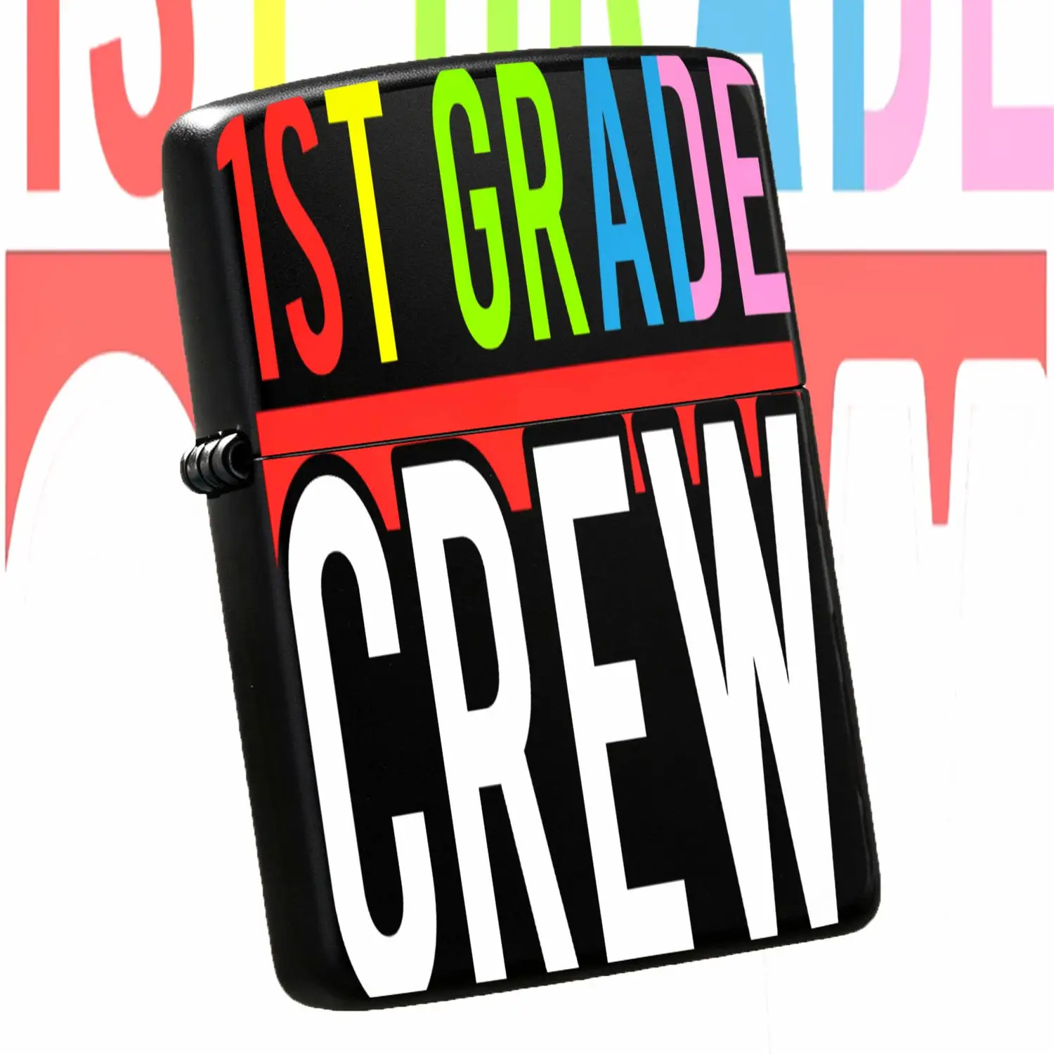 Vibrant 1St Grade Crew Themed Portable Lighter, Colorful First Grade Crew Casual Accessory, Lightweight Durable Multi-Scene Ignition Tool For Indoor Outdoor Daily Use, Cute Fun Graduation School Season Gift For Friends A Humorous And Intere