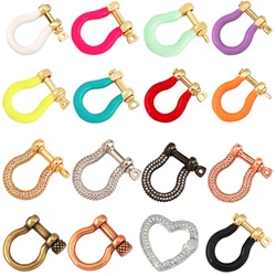 Trendy Horse Foot Carabiner Mountaineering Style Screw on Buckle Clasp,Luxury Handmade Hooks Jumbo Chain Jewelry Supplies K43