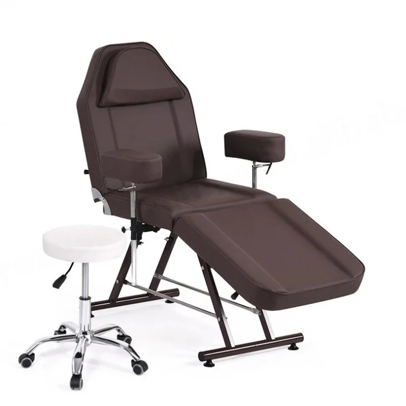 Cheap Price Modern Beauty Salon Adjustable Folding Massage Spa Bed Brown Manual Control Portable Massage Table
