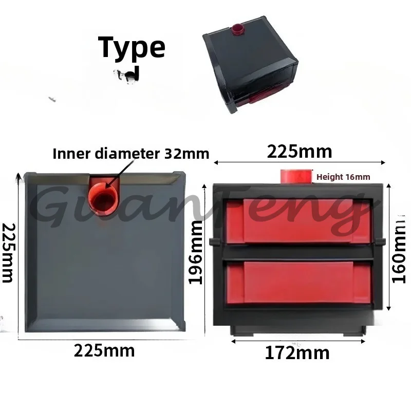 Dry and wet separation with anti-overflow drawer type rain bottom filter drip tank