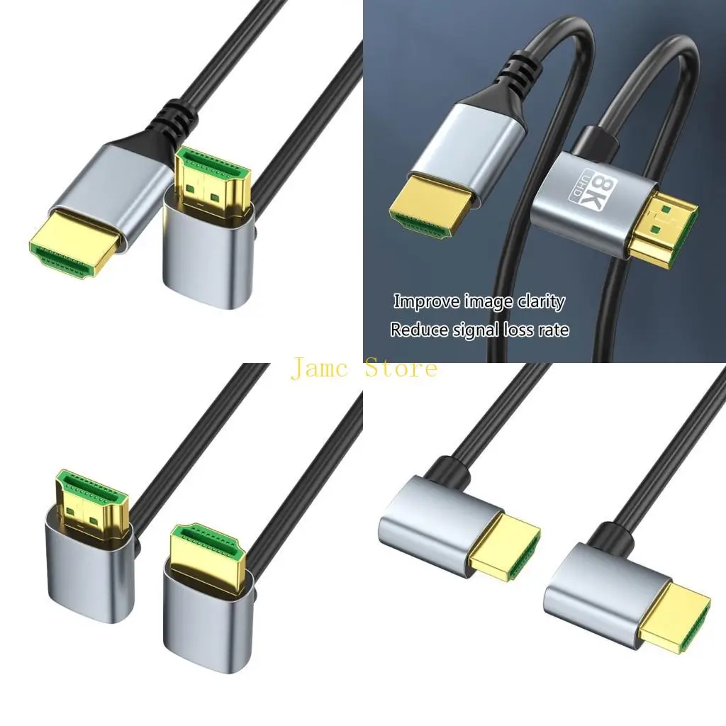 

LX0B 8K 60 Гц 2,1 Версия Линия видео с 90 -градусными локоть