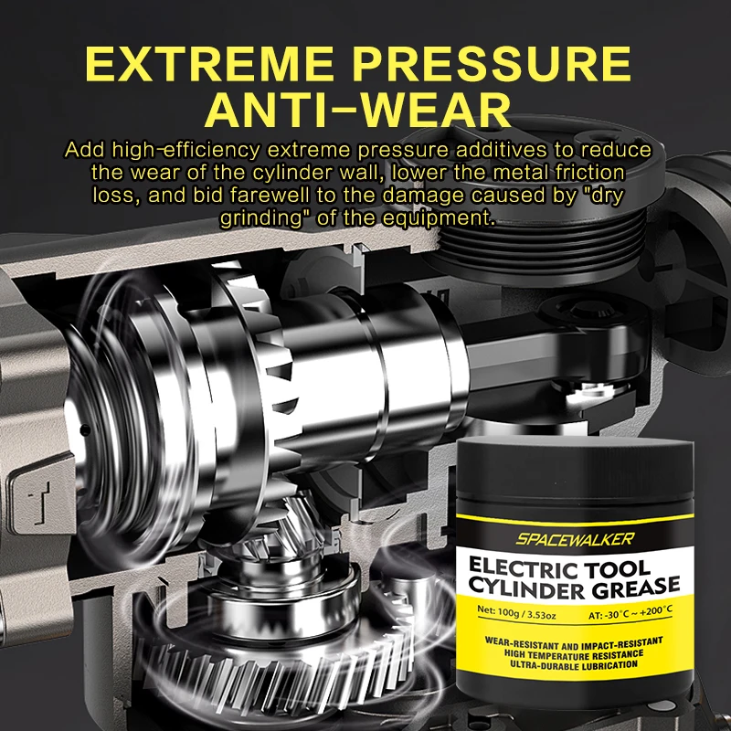 شحم الأدوات الكهربائية - مقاوم للاهتراء، ومقاوم للصدمات، ومقاوم للحرارة، ومناسب للمفاتيح الكهربائية، والتدريبات الصدمية، وما إلى ذلك.