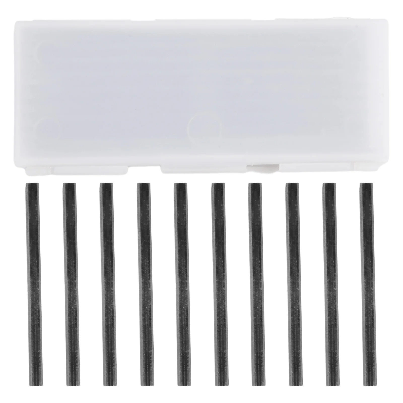 10ชิ้นใบมีดไฟฟ้า82*5.5*1.2มมใบมีดเหล็กแมงกานีสสำหรับตัดชั้นอ่อนแข็ง-บอร์ดไม้ชิ้นส่วนเครื่องมืองานไม้งานไม้