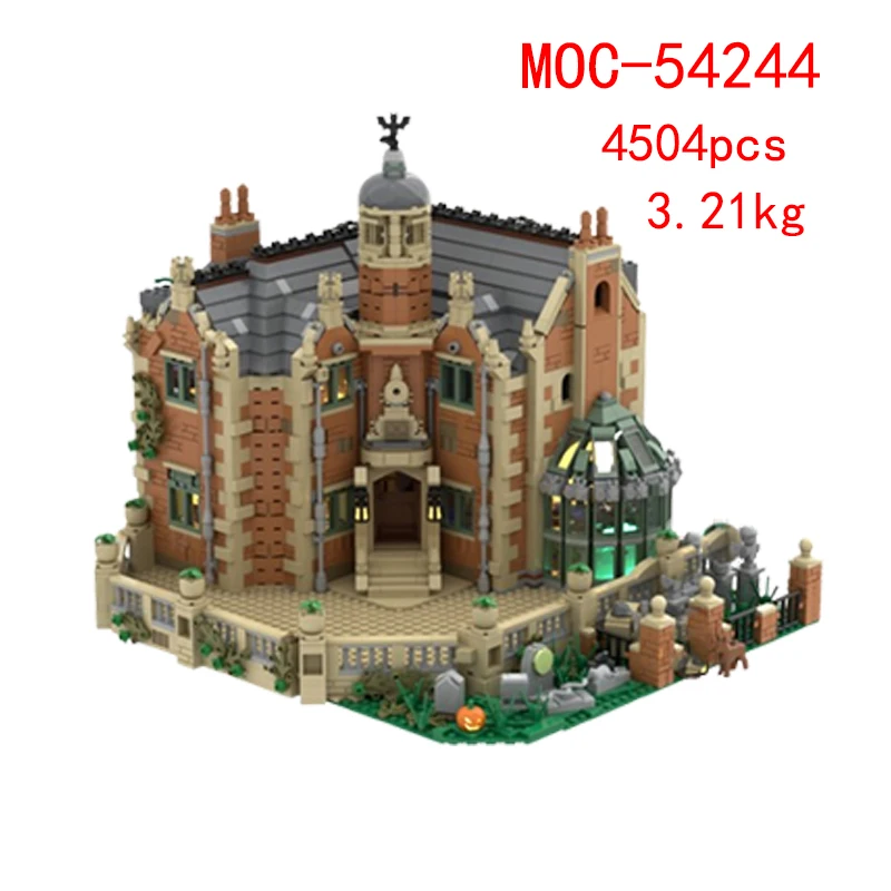 Spot MOC-54244 Haunted House 79570 Apartment 80163 96543 Small Particle Assembling Building Block Building Model Toy Gift