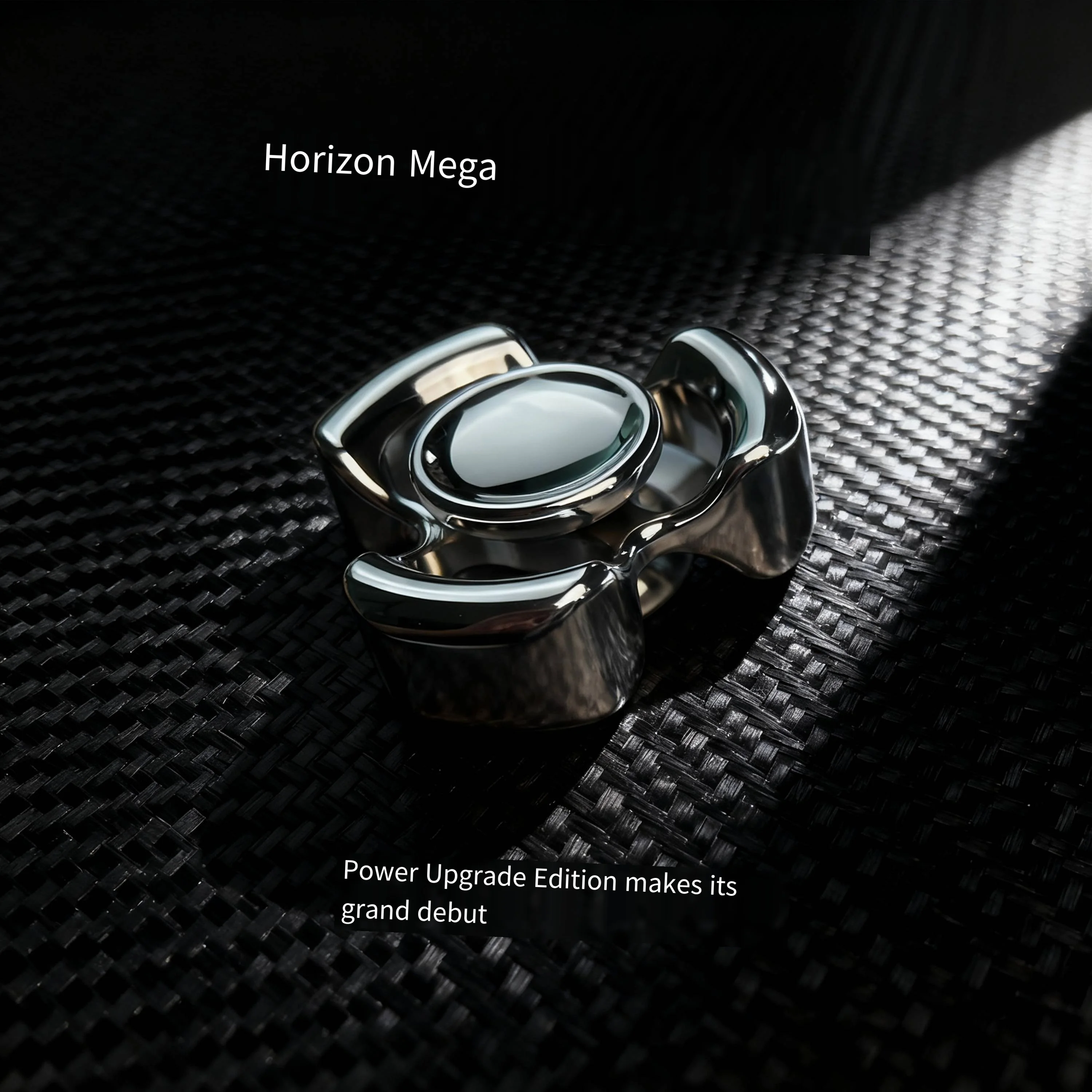 Dreiblättriger Horizon Mega Speed Hand Feel Type Fidget Spinner aus Edelstahl 304, Spielzeug zum Stressabbau