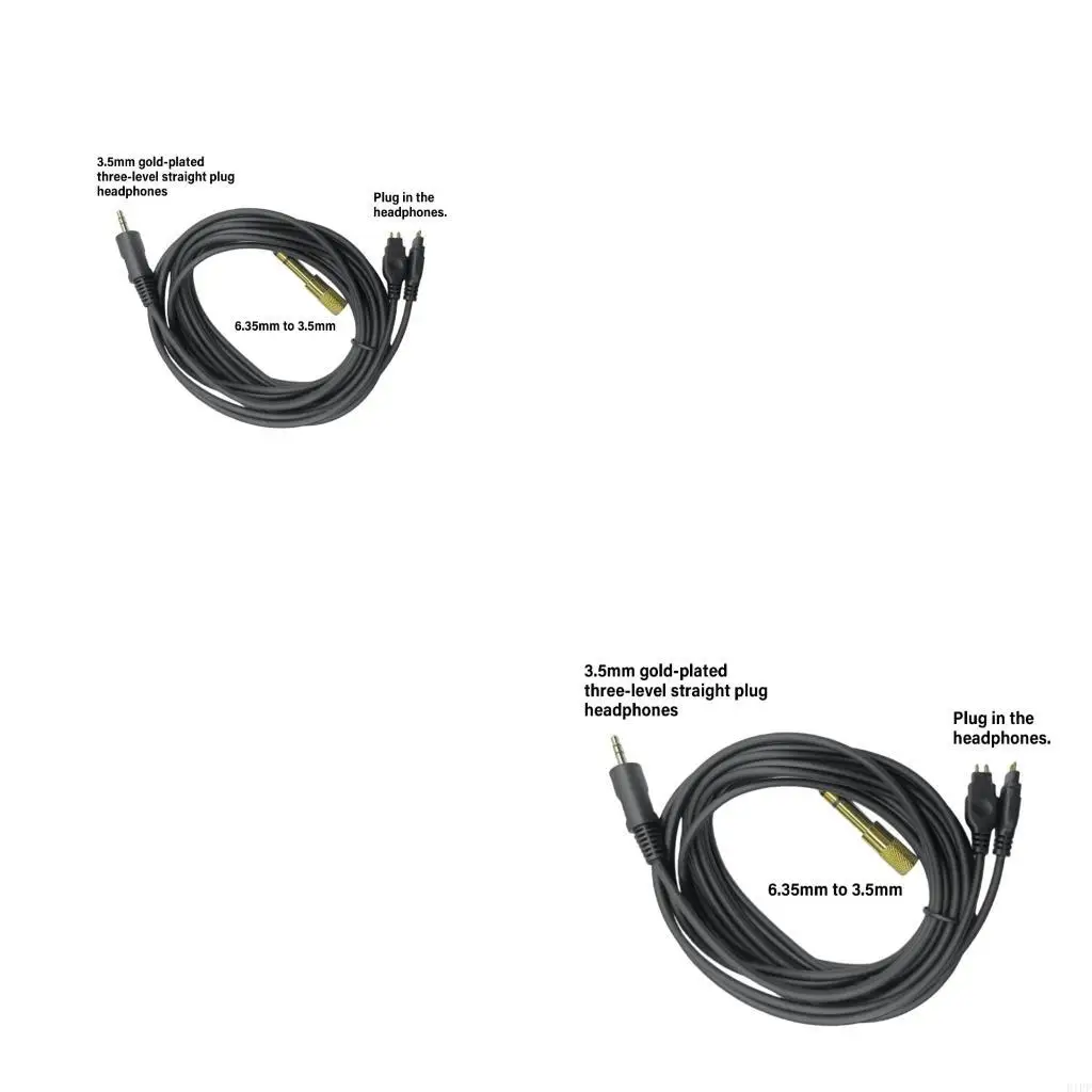 E1PF Extended Length Headphone Replacement Cable For HD650/HD565 for Enthusiasts