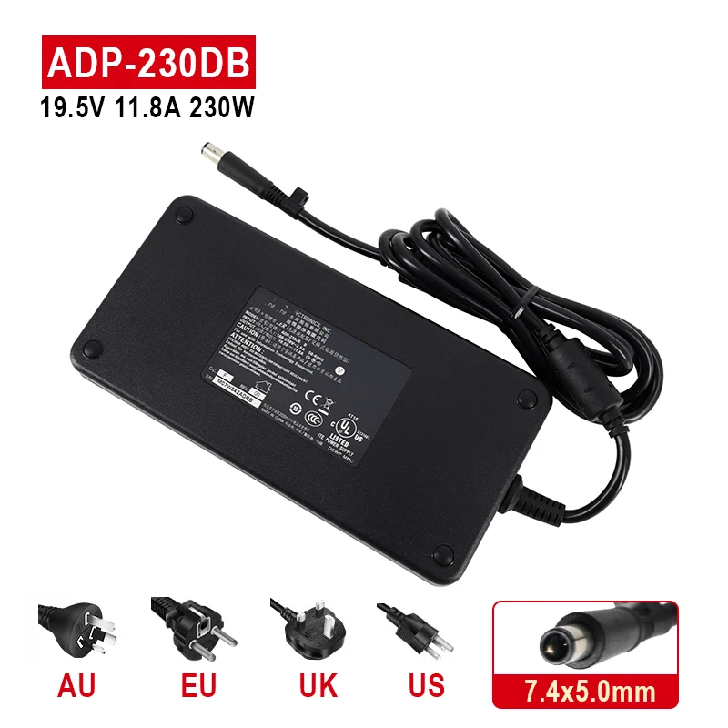 

19.5V 11.8A 230W ADP-230DB F AC Adapter Charger For MSI 1762 GT70 16F3 16F4 GT72 ASUS G750JH Laptop Power Suppl