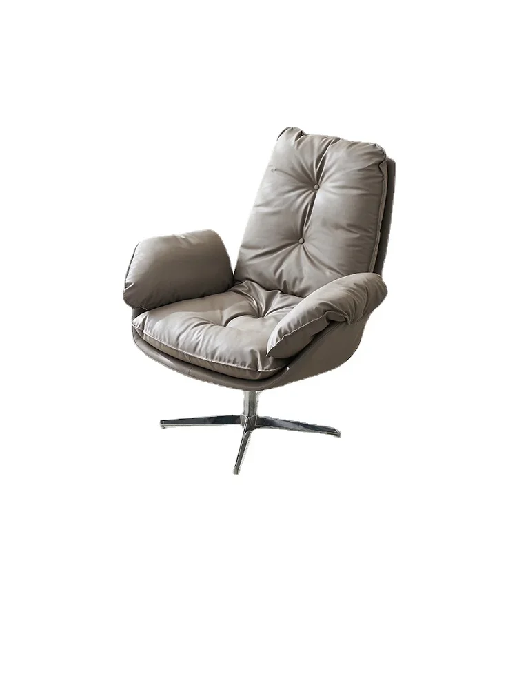 

YY Light Luxury Leisure Chair Subnet Red Swivel Chair Home Living Room Bedroom Lazy Sofa Chair