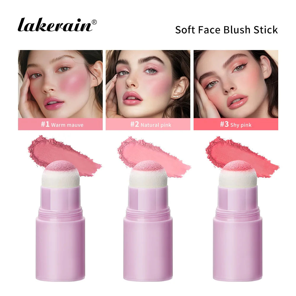 

lakerain Velvet Liquid Blush Matte Sponge Head Blusher Natural Lasting Brighten facial Contour Blush Tint Makeup