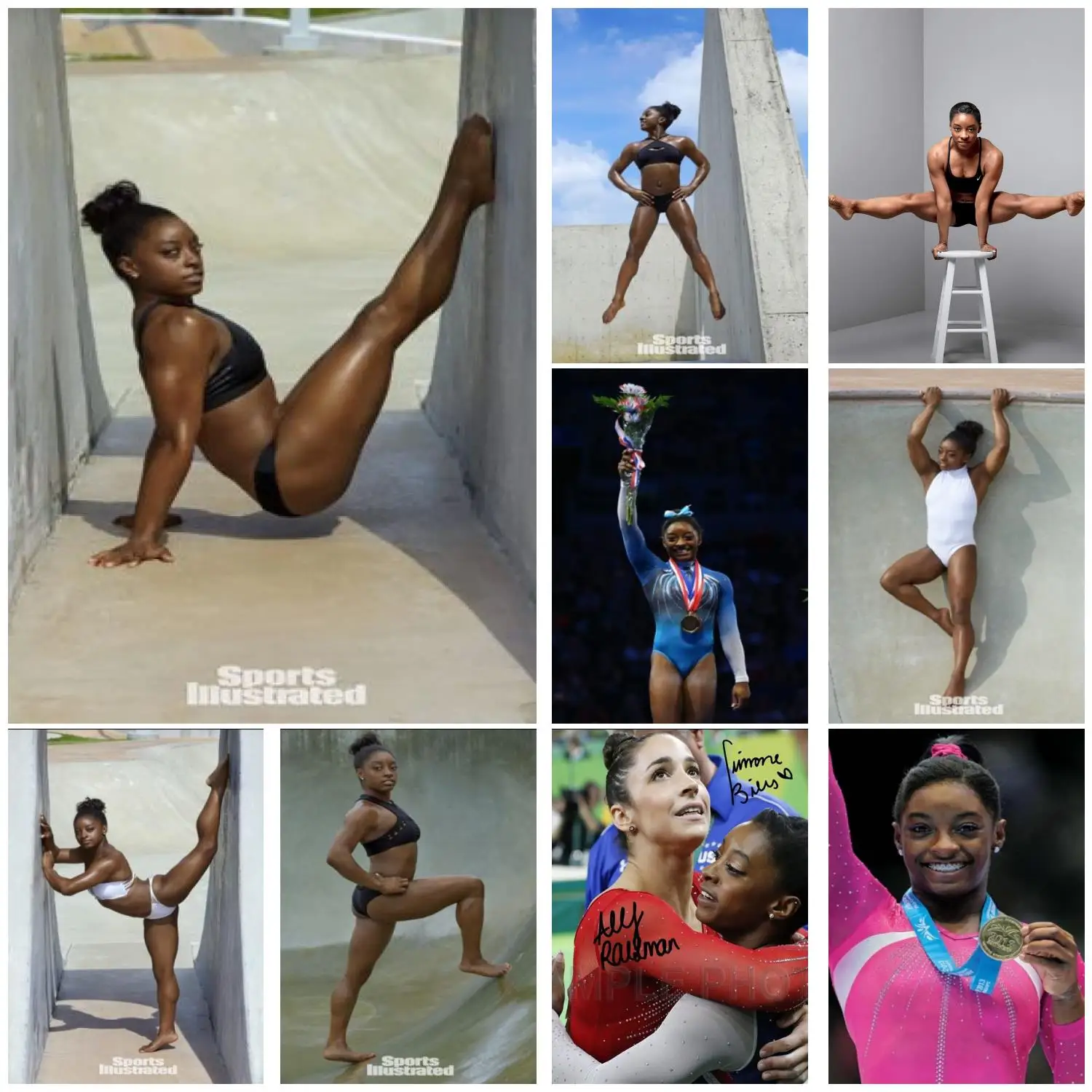 simone biles Poster Prints Wall Art Canvas Painting Poster For Modern Family Living Room Home Decor