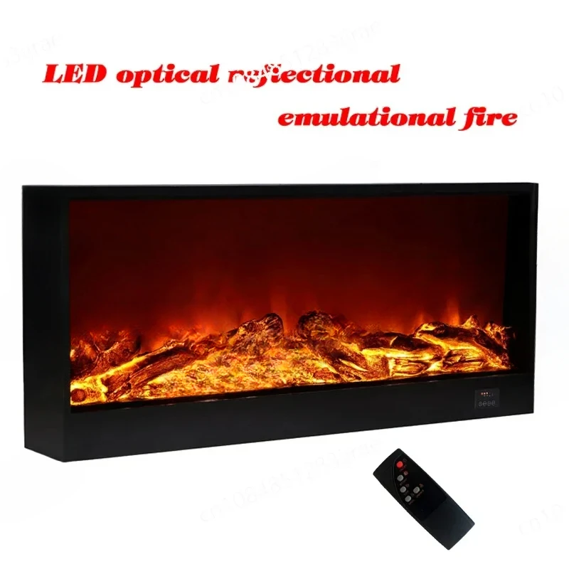 

Fireplace Firebox Insert Room Heater LED Optical Fire Artificial Emulational Flame Decoration Warm Air Blower