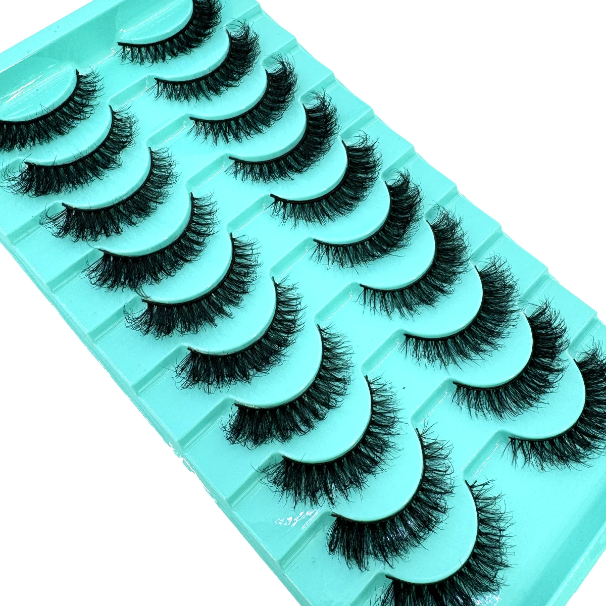 10 pares de pestañas de visón 8D, pestañas postizas de visón Natural, volumen espectacular, extensión de pestañas postizas, herramienta de maquillaje al por mayor