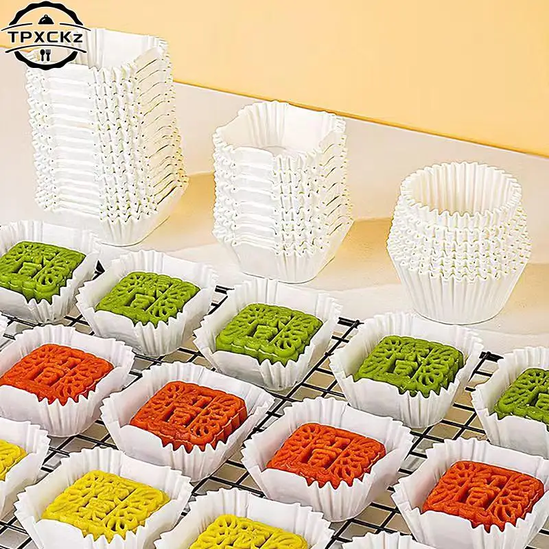 500/1000Pcs Square Cupcake Liners Baking Cups Pan Liners Paper Baking Cup For Cupcakes Cup Liners Party Supplies Pastry Tools