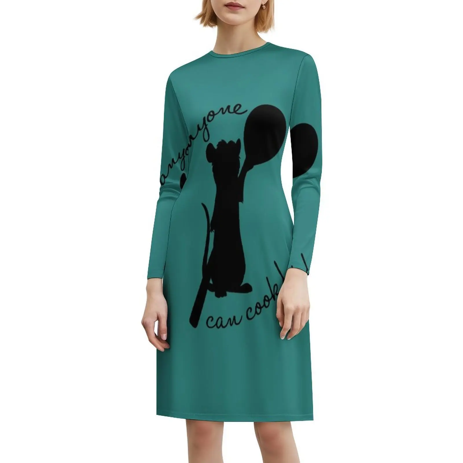 يمكن لأي شخص الطبخ! فستان نسائي للحفلات ملابس الشارع العصرية ملابس النادي المطبوعة للإناث فستان الرسوم المتحركة Ratatouille Remy Linguini #6