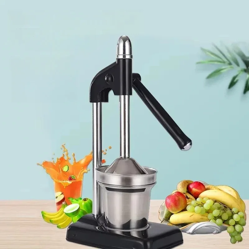 عصارة حمضيات تجارية من الفولاذ المقاوم للصدأ للاستخدام اليدوي لعصير الليمون والرمان والبرتقال الثقيل على سطح الطاولة خلاط صغير #3