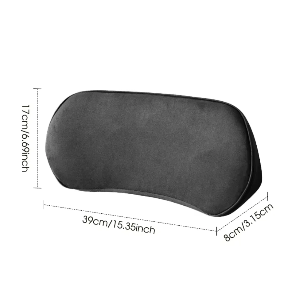 

Memory Foam Lumbar Support Pillow - Pain Relief Waist Cushion for Driving Seat, Fashion Solid Color Soft Back Support