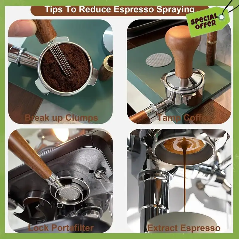 

ABGP-Bottomless Portafilter, 3 Ears Espresso Portafilter Accessories Kit,For Breville Sage Barista Espresso Machine