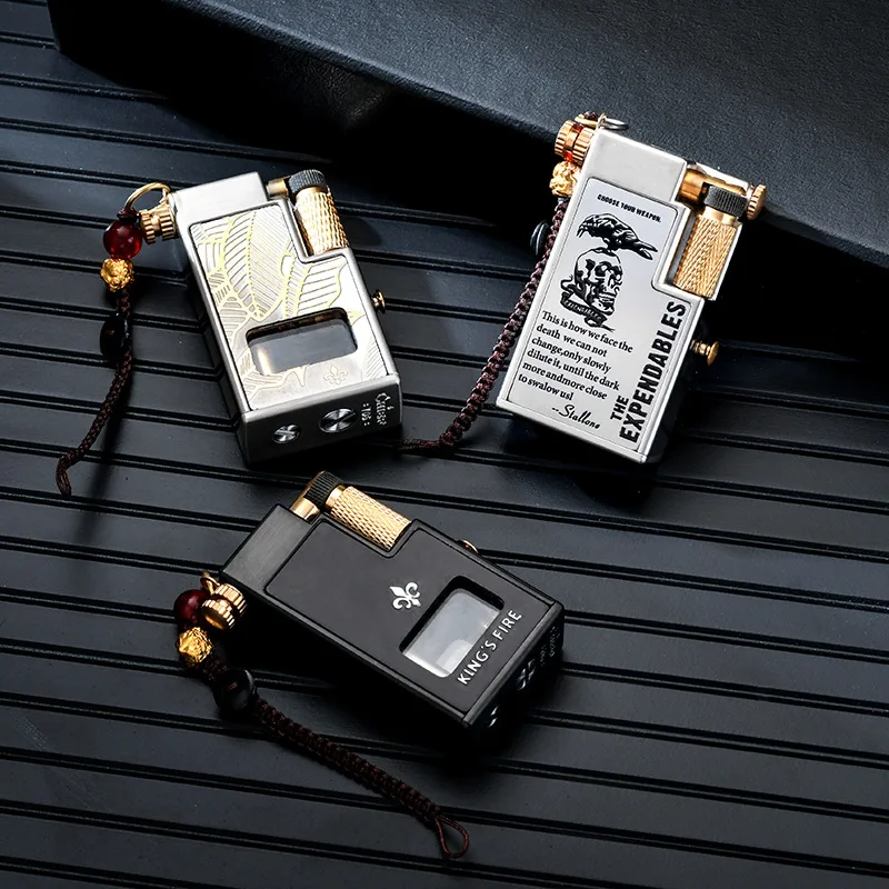 

Изысканная визуально-эстетичная зажигалка с передовыми технологиями, откидная, с выдвижным колесом для зажигания, подарите её своему парню.