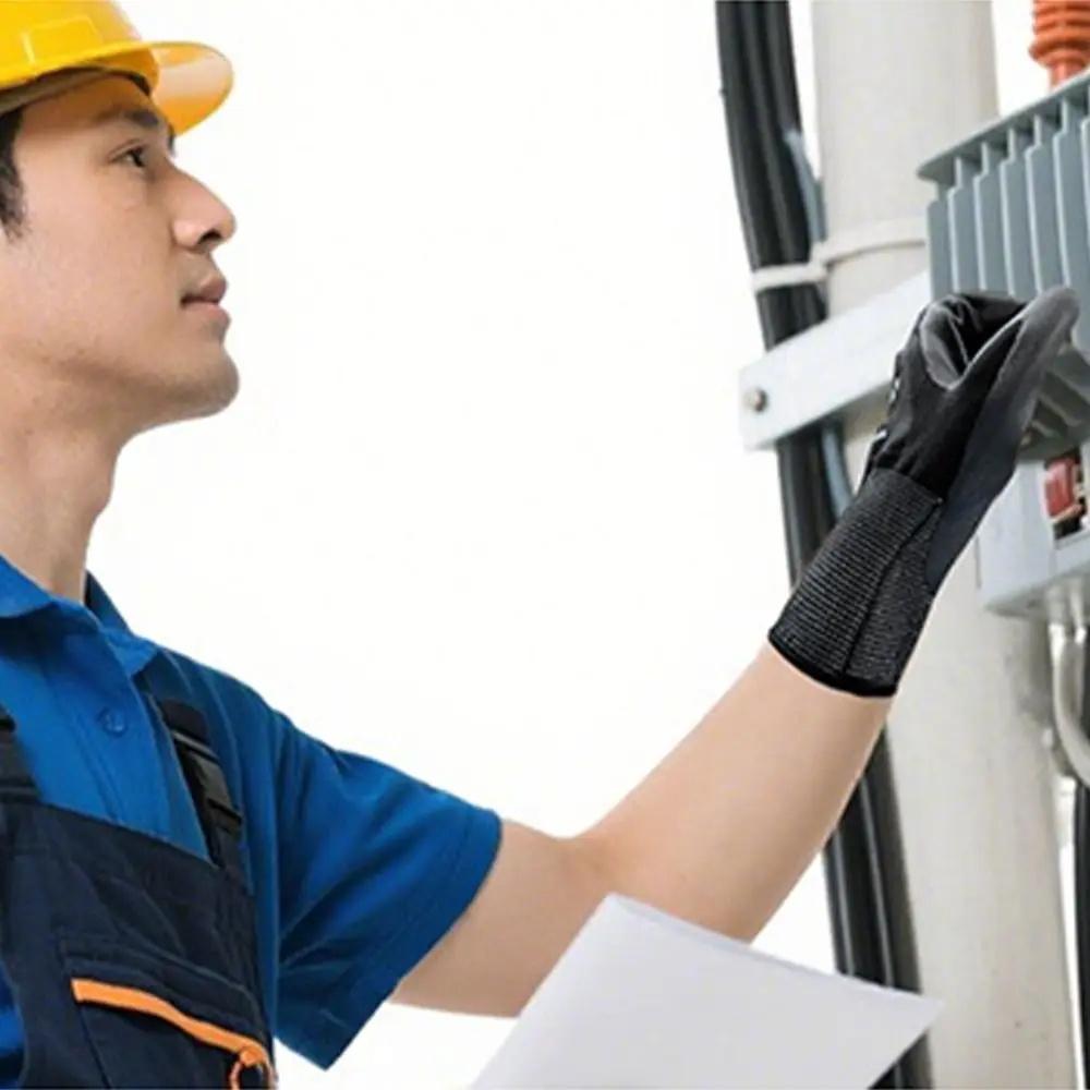 

400/500V Insulated Working Gloves Ultra-thin Nitrile Safety Electrician Gloves Safety Protective Gloves Low Voltage Environment