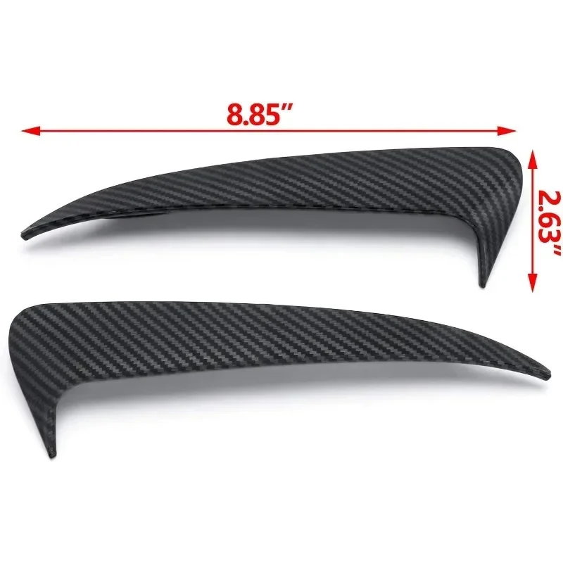 Car Rear Bumper Spoiler for Mercedes Benz C-Class W205 2015-2021 C200 C260 AMG05 Bright Black Carbon Fiber Air Outlet Tail Blade