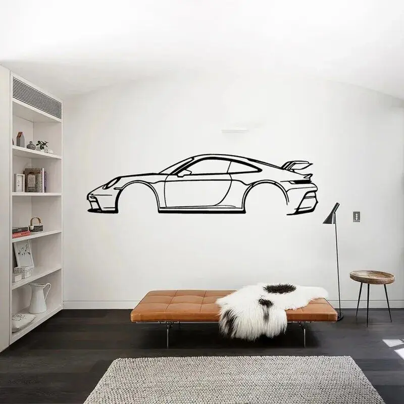 Car Silhouette Sports Cars Wall Sticker Vinyl Art Home Decor Living Room Bedroom Garage Repair Shop Decals Wallpaper Mural C152