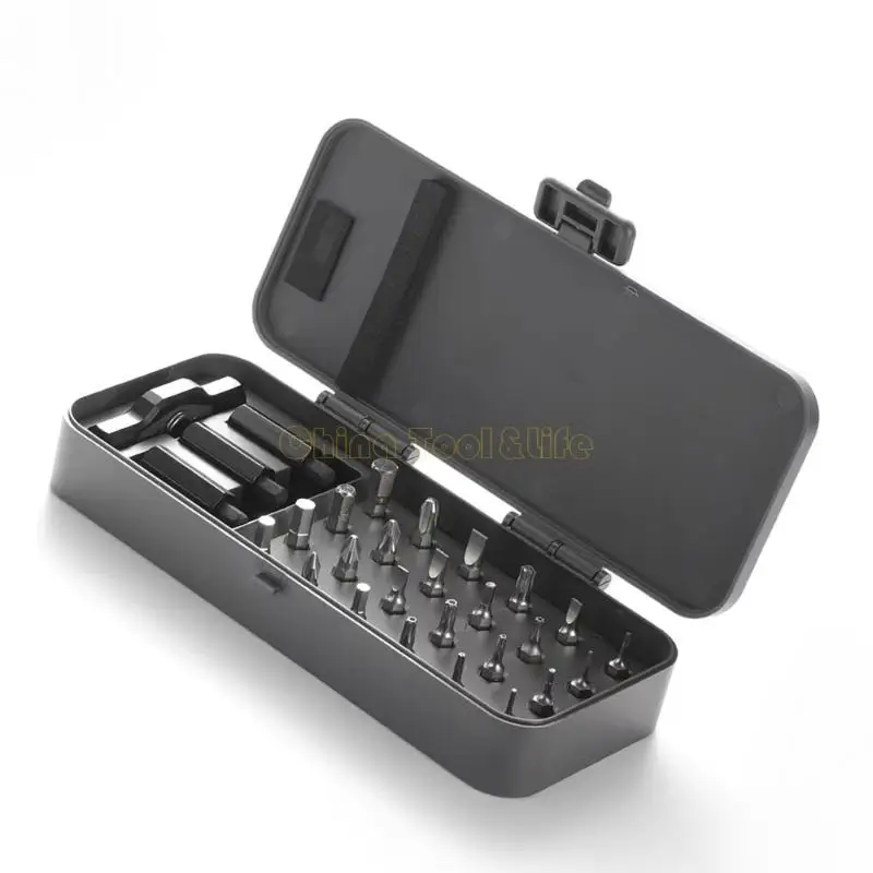

57QF 24 in 1 Ratcheting Screwdriver Kit Magnetic Multiple Bit Tool with T Handle Suitable for Home Repair Electronic Assembly