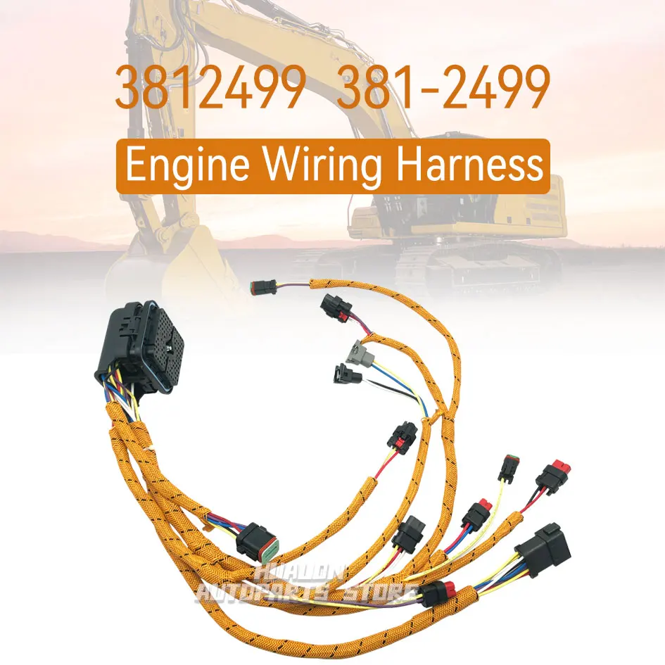 381-2499 3812499 Excavator Engine Wiring Harness For Caterpillar CAT C7 Engine 324D 325D 329D 324D 326D E324D E326D