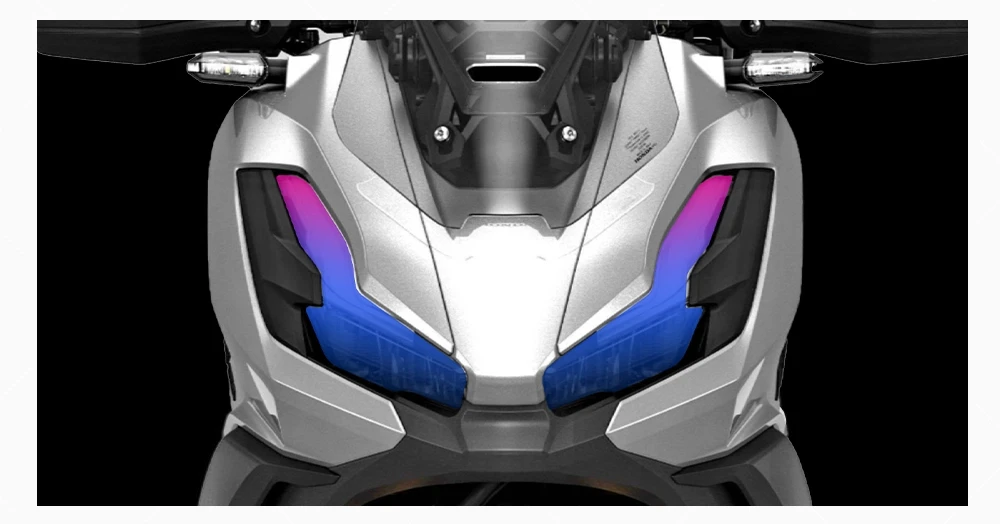 FOR ADV350 2025 Motorcycle Headlights film honeycomb laser film sticker color changing film