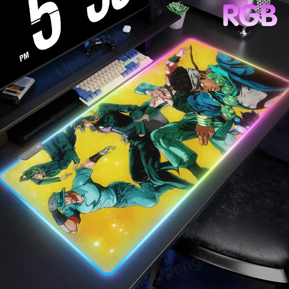 

Коврик для мыши JOJO Creative MousePad RGB, светодиодный коврик для мыши для ноутбука, игровой коврик с LED-подсветкой, все размеры, с защитой краев, резиновый коврик для мыши, большой светящийся коврик для геймеров, настольный коврик