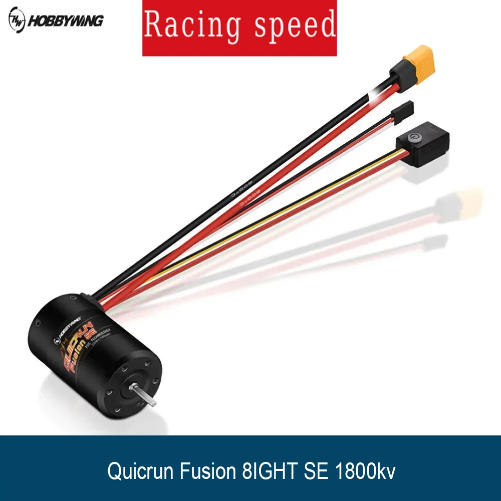 Hobbywing Quicrun Fusion Se 2 In 1 1800KV 40A Esc Motor Foc Sine Wave Ip67 Waterproof For 1 10 Rc Rock Crawler Car Upgrade Parts