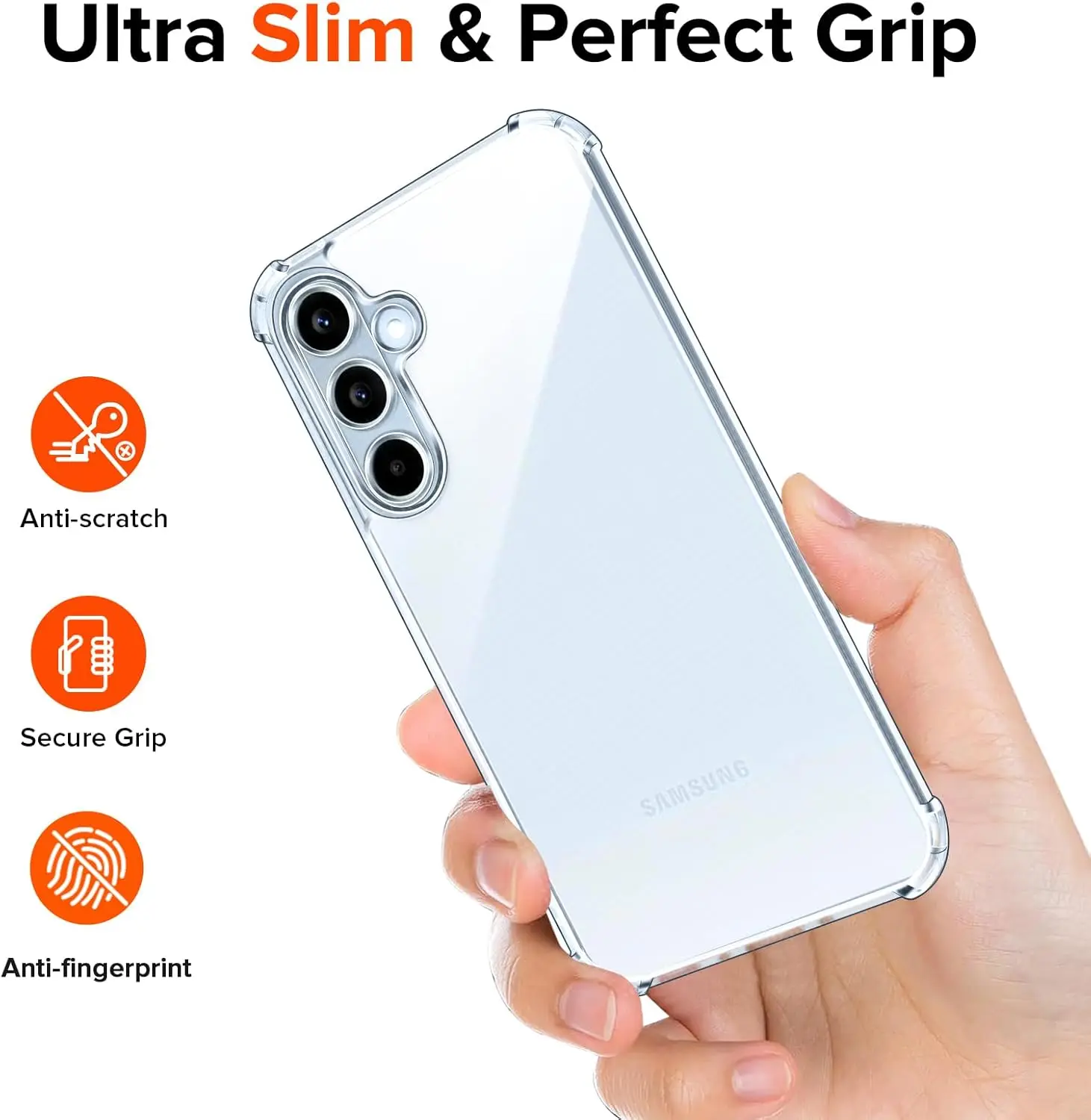 For Samsung Galaxy A56 A36 A26 A16 5G A06 A15 A25 A35 A55 A34 A54 Cover Clear Capa Fundas Coque Four-Corners Shockproof TPU Case