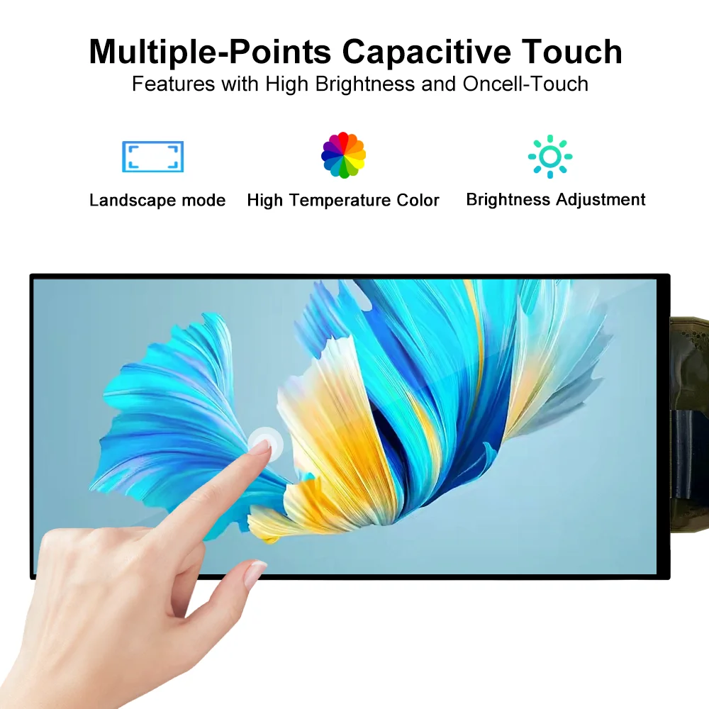Wisecoco 5.1 Inch Flexible AMOLED Touch Display 720x1520 Oncell Capacitive MIPI Screen for Raspberry Pi Smart Devices DIY