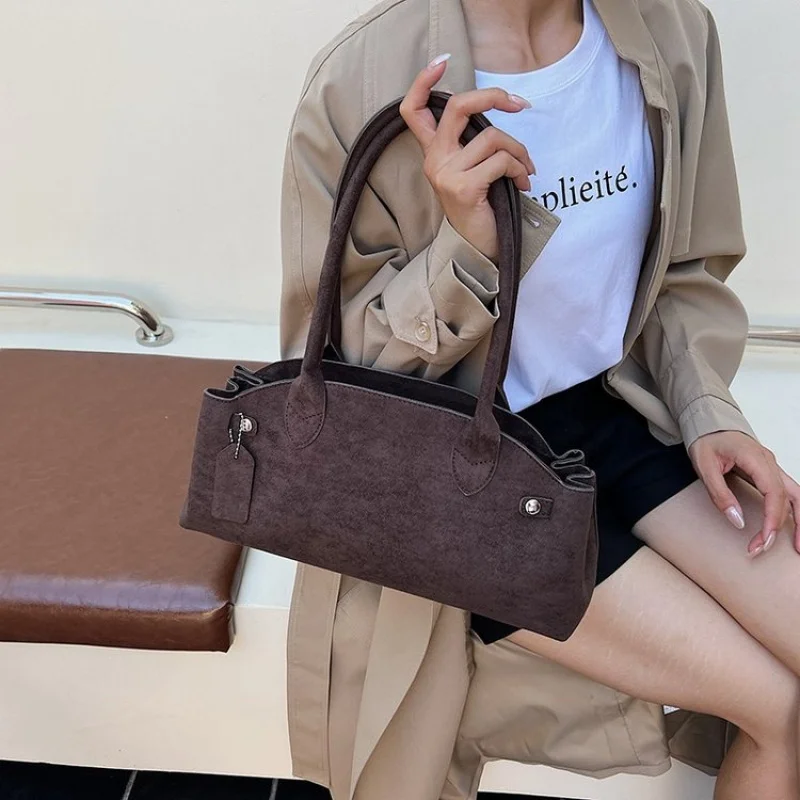 

Popular Classic Elegant Ladies Handbag High End Leather Trendy Design Women Luxury Tote Bag Casual Simple Commute Style Bag