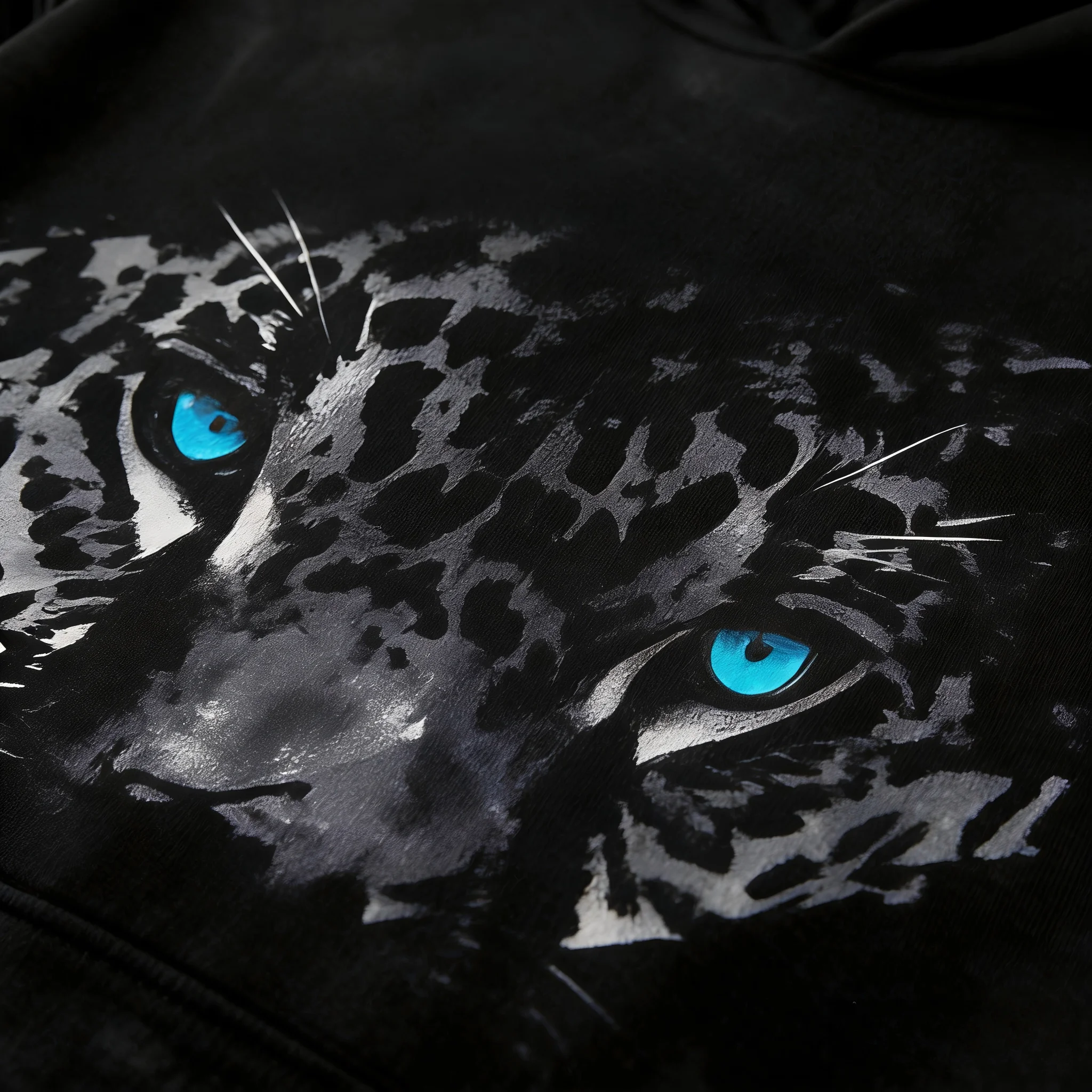 Personalized Retro Washed Hooded Sweatshirt Men Women Oversized Panther Graphic Print Casual Y2K Streetwear Custom Top