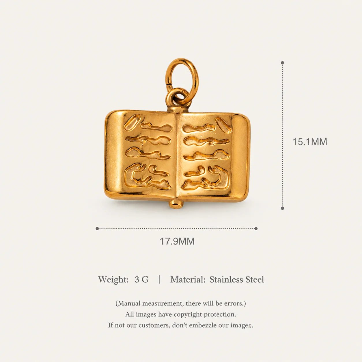 Edelstahl Modischer Einfacher Und Beliebter Hamburger-Kessel Kleiner Blumenanhänger DIY-Anhänger Charms Für Schmuck – Detail 5