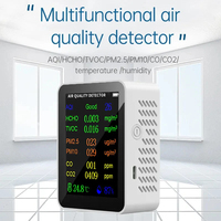 Portable PM2.5 PM10 TVOC Formaldehyde Detector Meter Indoor Air Pollution Sensor Air Quality Monitor Gas Sensor CO2