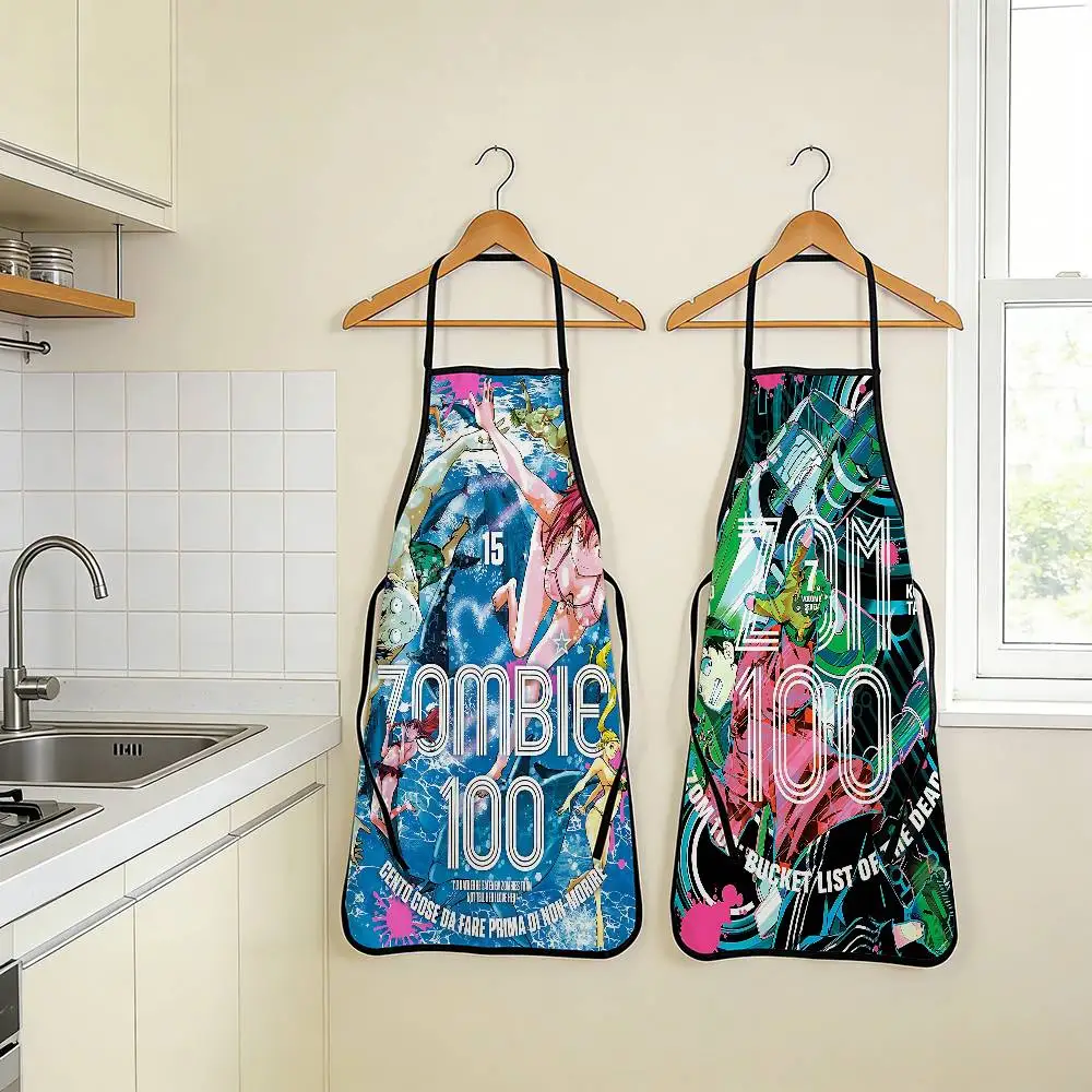 

Anime Classic Z-Zom 100 Adventure 1 Piece Apron Festive Kitchen Apron Baking Painting Kitchen And Household Cleaning Kitchen