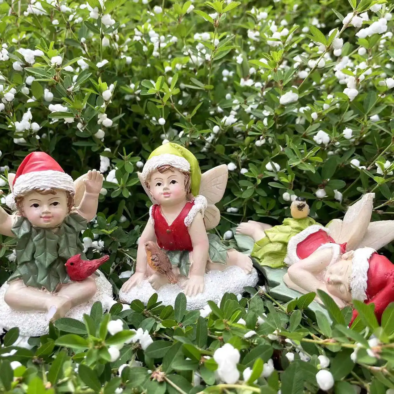 

New Decorations Christmas Jungle Fairy Garden Decorations Christmas Resin Crafts Home And Garden Decorations