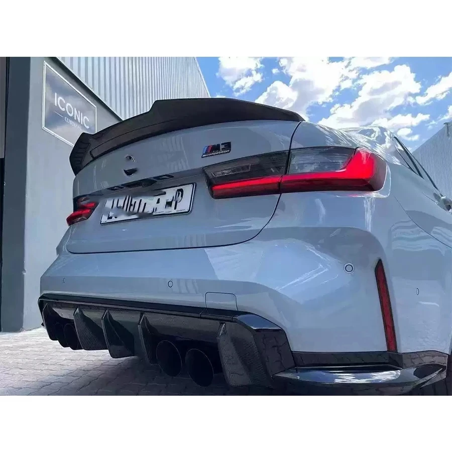 

Carbon Fiber Tail fins For BMW 3 4 series G20 G22 M3 M4 G80 G82 Rear Spoiler Duckbill Car Wing Retrofit the rear wing body kit