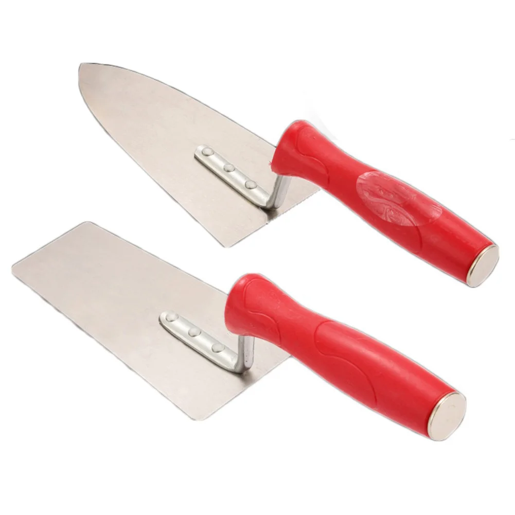 

Construction Tools Putty Knife Brick Trowel Carbon Steel Blade Flat Head Pointed Head Plaster Tool Brick Trowel Hand Tools