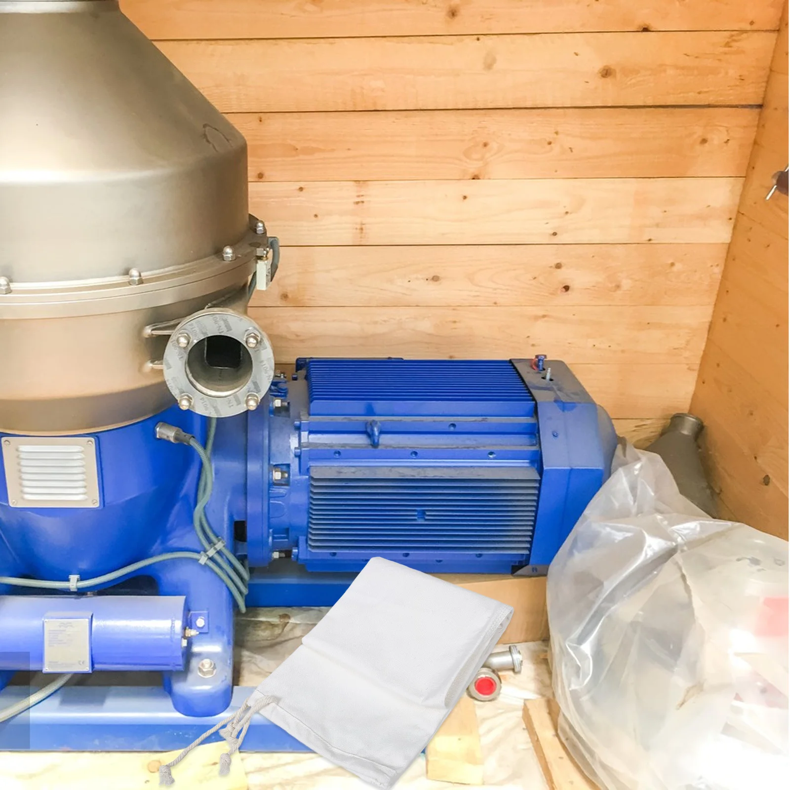 

Muslin Bags Canvas Drawstring Linen Pouch Multipurpose Cotton Flour Sack Efficient Grain Feed Bran Collection for Milling