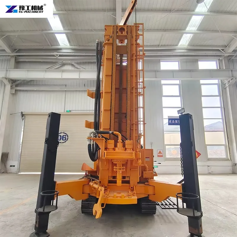 Hot-selling Hydraulic Drive Rotary Water Well Drilling Rig Tracked Hydrogeological Water Well Drilling Rig